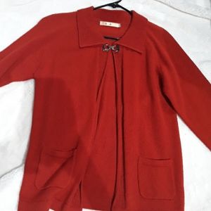 Burnt Orange Cardigan